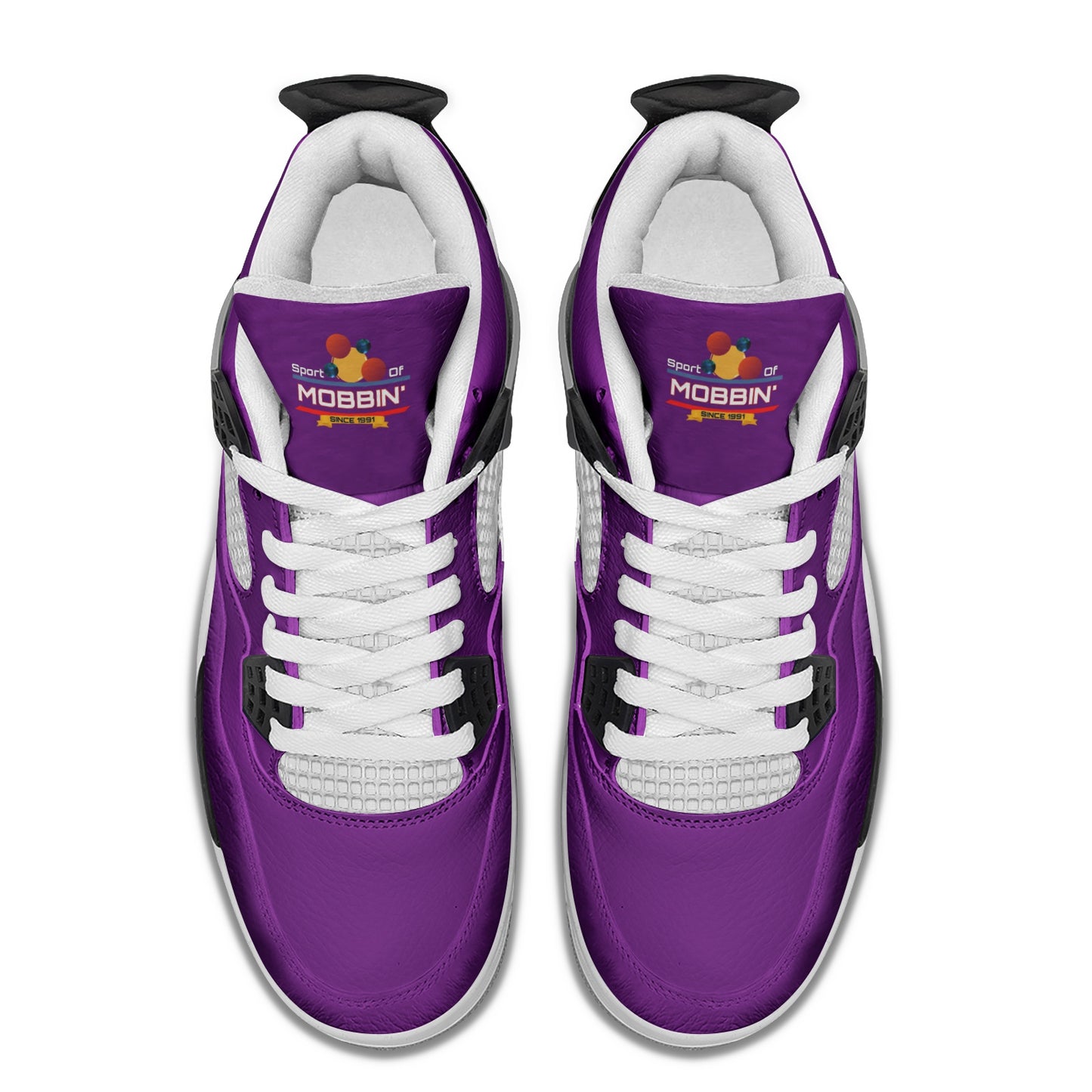 SOM Non Slip Lace Up Breathable Fashion Purple Sneakers