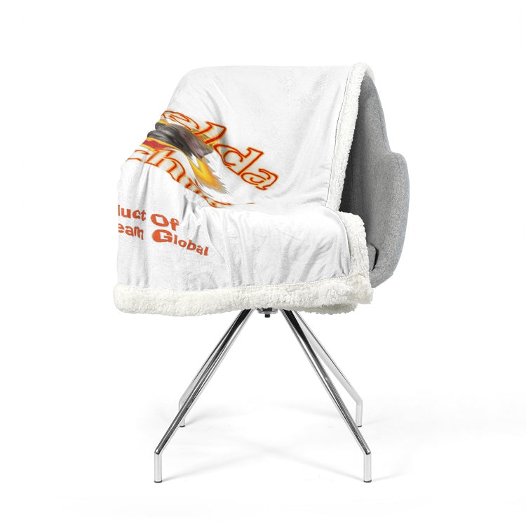 FRENCH CONNECTION Grizelda Blanko Frenchie Double-Sided Super Soft Plush Blanket