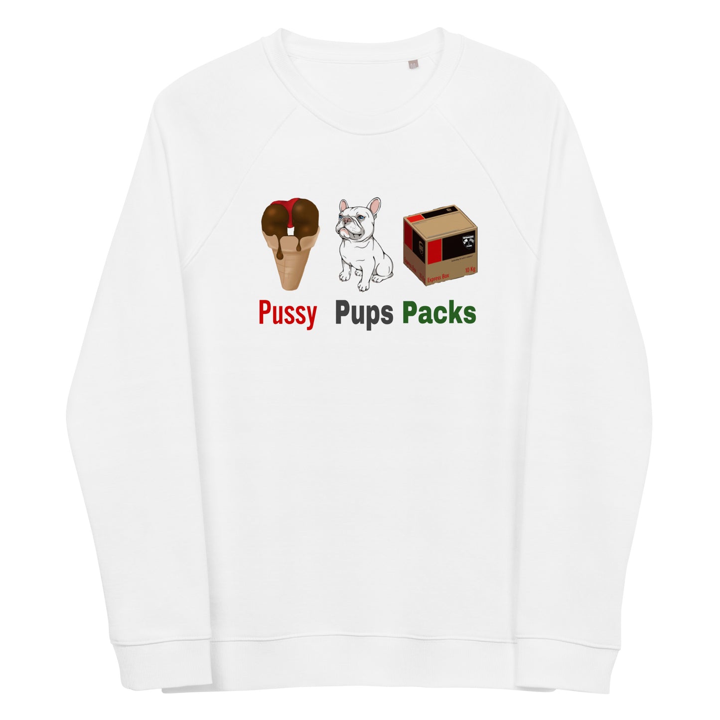 #P3 PPP Unisex organic raglan sweatshirt