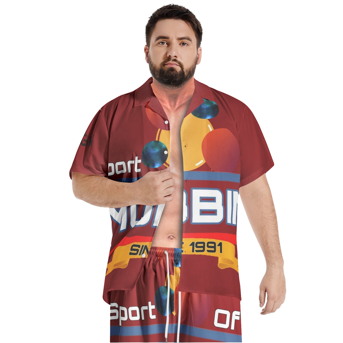 #SOM Men's All-Over-Print Hawiian Shirt Sets