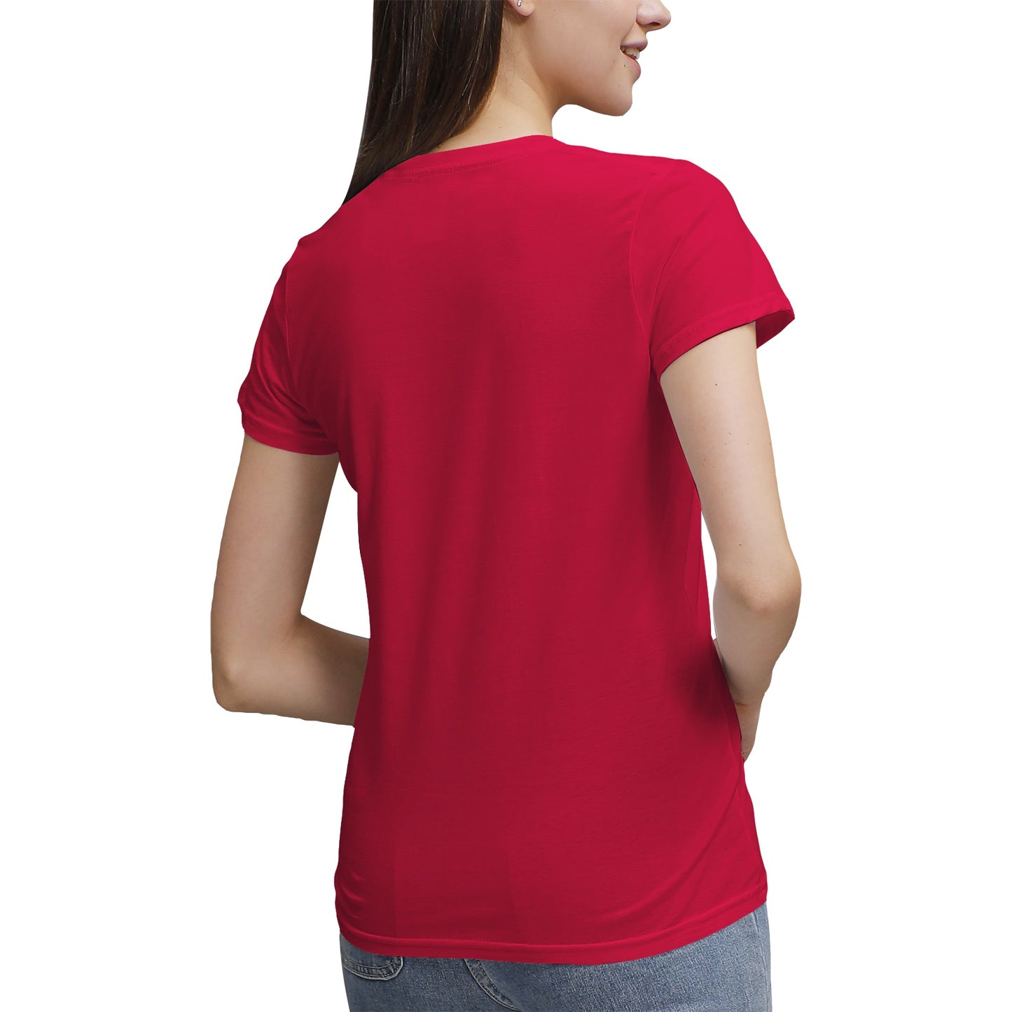 IDR iDENOUNCE RACISM Women's 100% Cotton V‑Neck T‑shirt