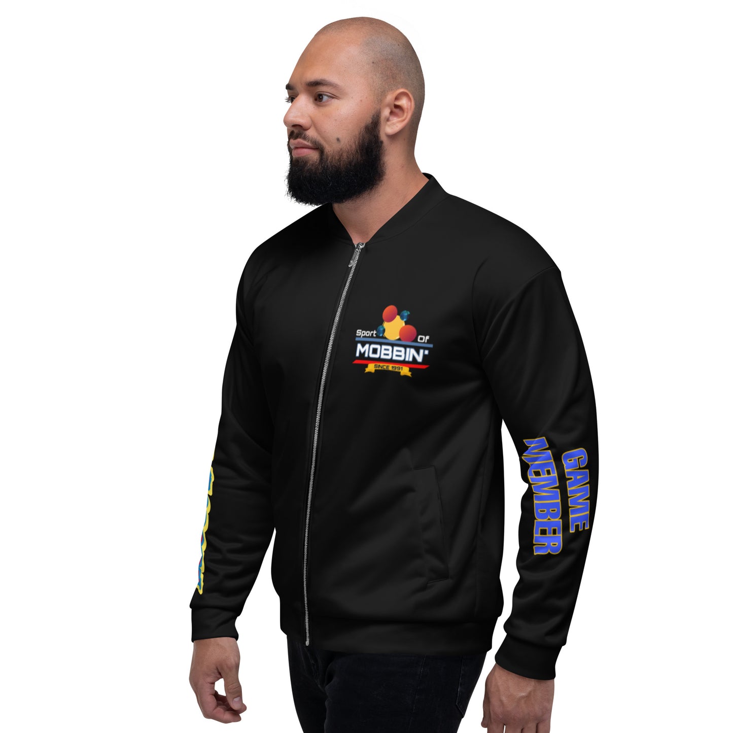 #S.O.M. GAME MEMBER BLK Unisex Bomber Jacket
